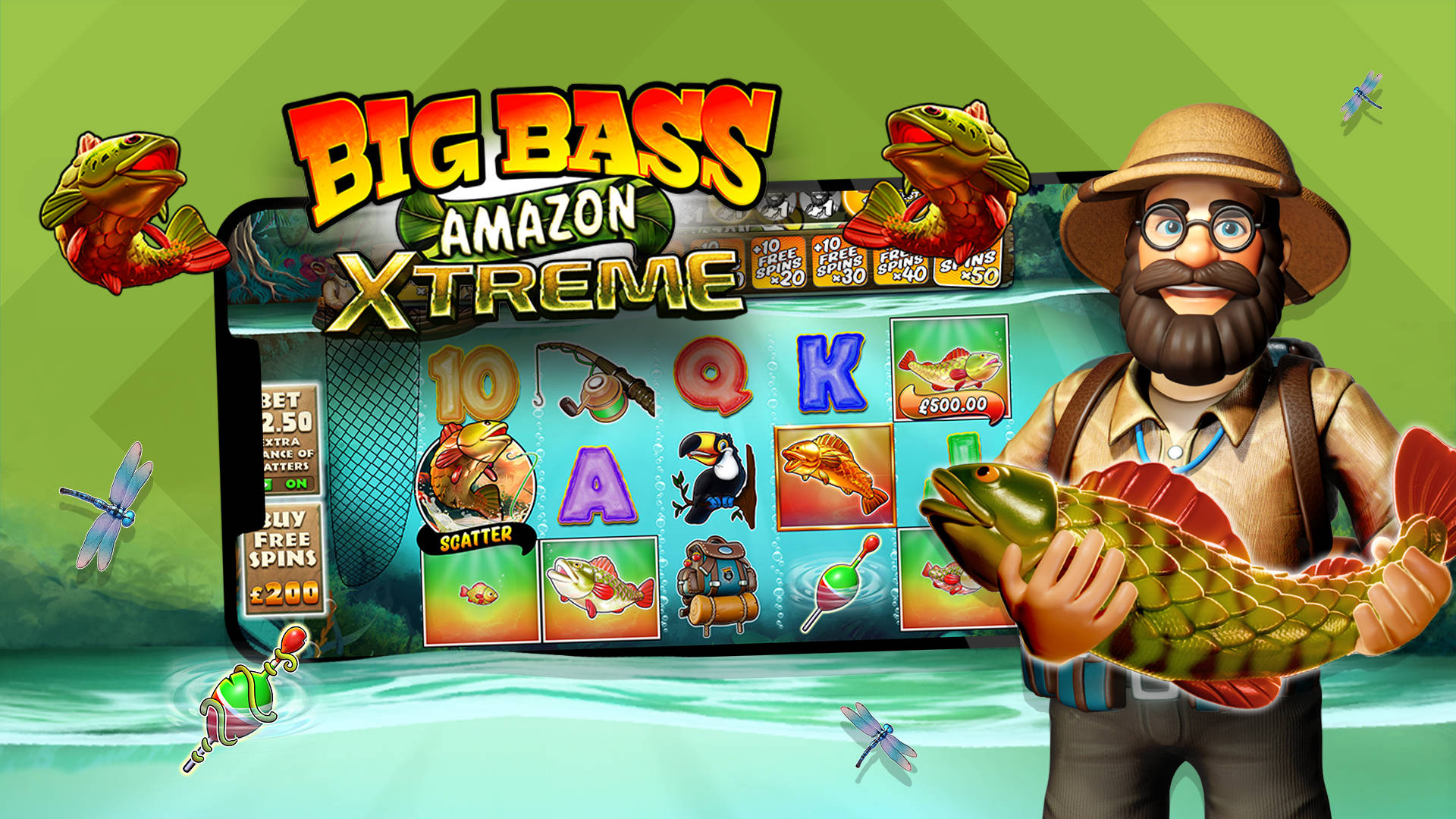 REEL IN UP TO 70 FREE SPINS