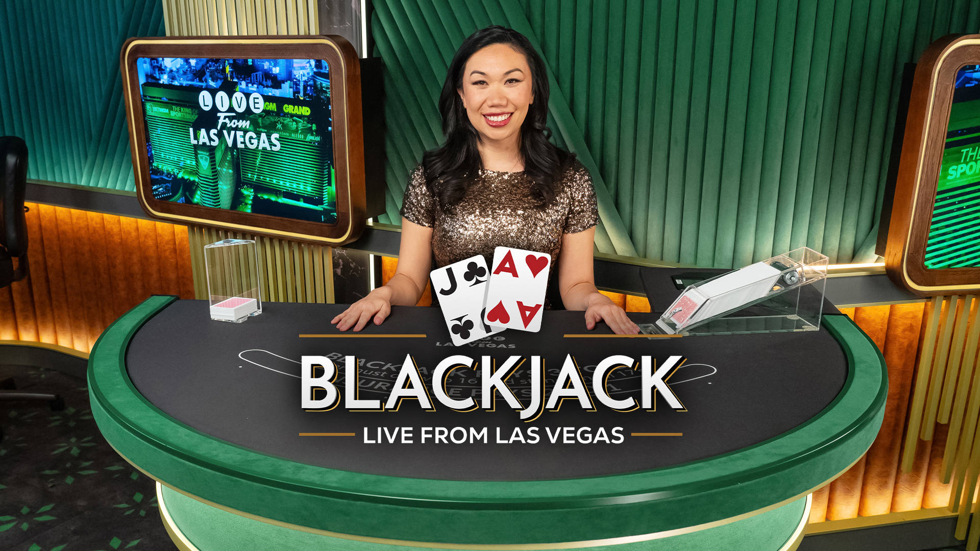 Vegas Live Blackjack játék képernyő